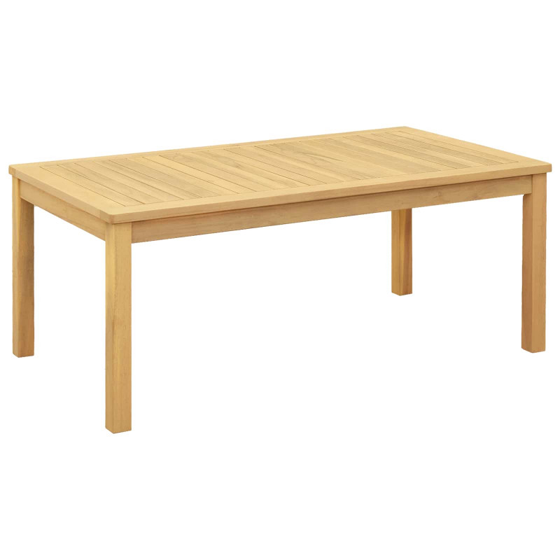 Stolik kawowy Jasna akacja 110 x 60 x 45 cm Lite Drewno Akacji