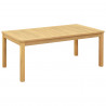 Stolik kawowy Jasna akacja 110 x 60 x 45 cm Lite Drewno Akacji