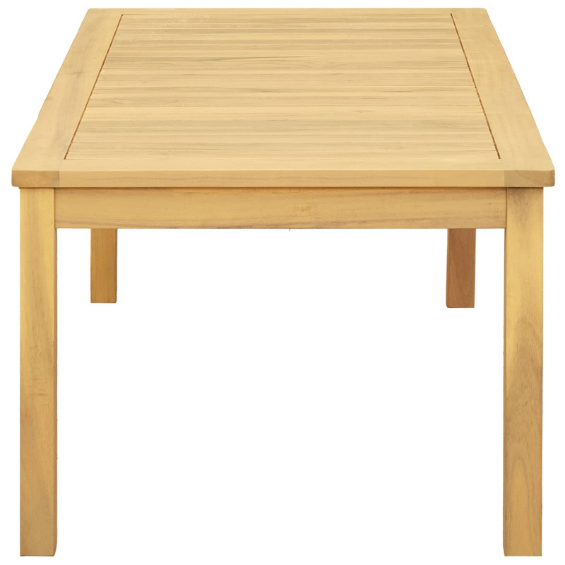 Stolik kawowy Jasna akacja 110 x 60 x 45 cm Lite Drewno Akacji