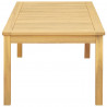 Stolik kawowy Jasna akacja 110 x 60 x 45 cm Lite Drewno Akacji