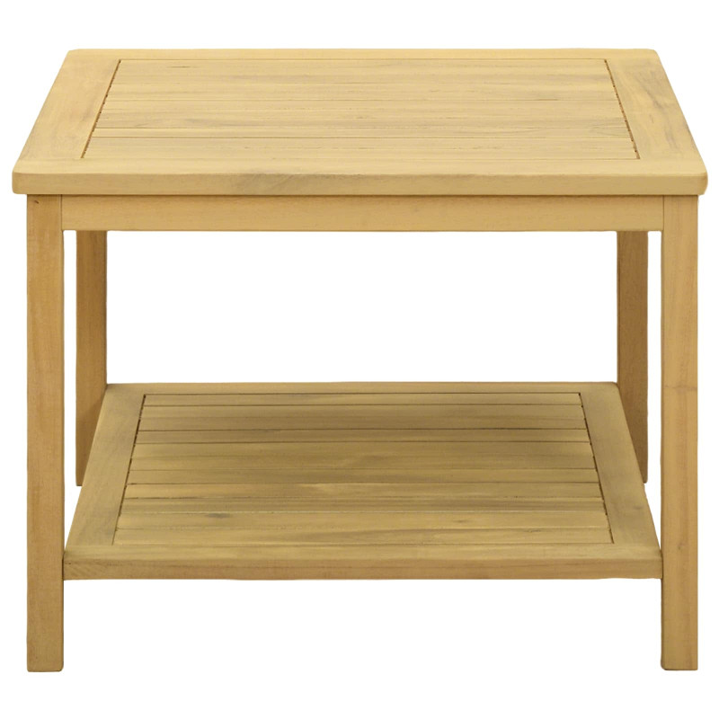 Stolik boczny Olej Naturalny 60 x 60 x 45 cm Lite Drewno Akacji