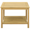 Stolik boczny Olej Naturalny 60 x 60 x 45 cm Lite Drewno Akacji