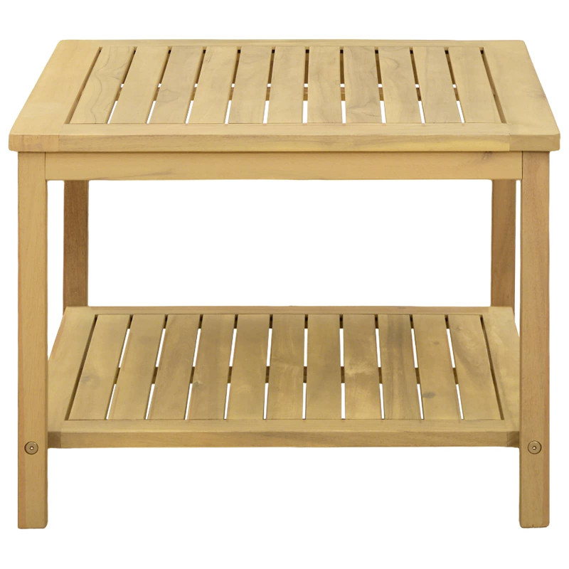 Stolik boczny Olej Naturalny 60 x 60 x 45 cm Lite Drewno Akacji