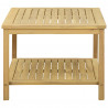 Stolik boczny Olej Naturalny 60 x 60 x 45 cm Lite Drewno Akacji