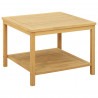 Stolik boczny Olej Naturalny 60 x 60 x 45 cm Lite Drewno Akacji