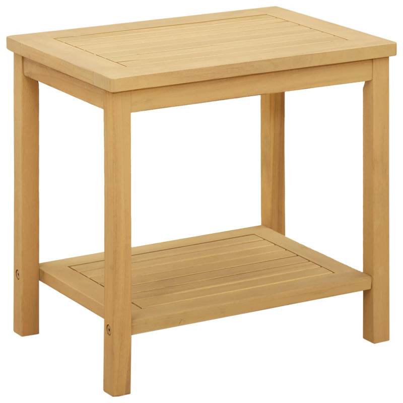 Stolik boczny Olej Naturalny 50 x 35 x 45 cm Lite Drewno Akacji