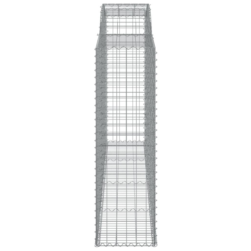 Kosze gabionowe z łukiem, 5 szt., 300x50x160/180 cm, żelazo