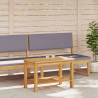 Stolik boczny Olej Naturalny 70 x 40 x 45 cm Lite Drewno Akacji