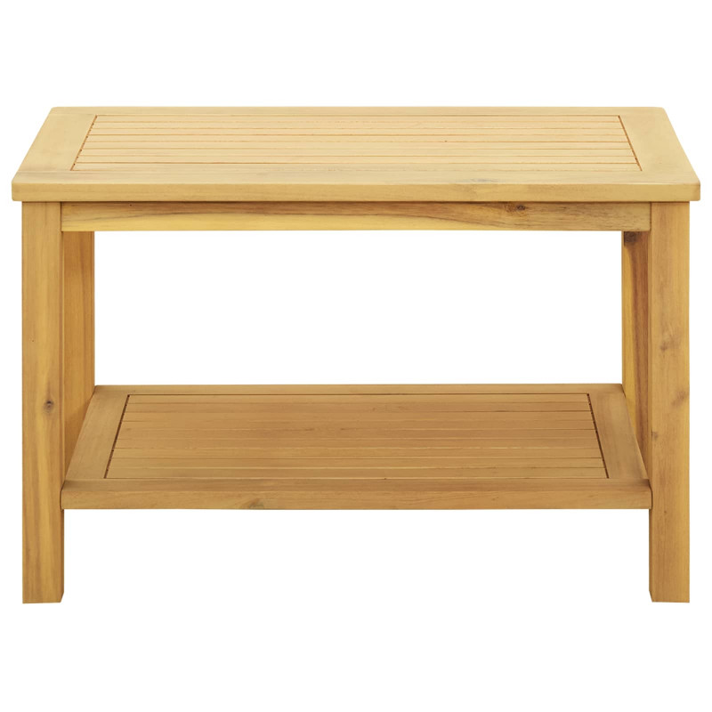 Stolik boczny Olej Naturalny 70 x 40 x 45 cm Lite Drewno Akacji