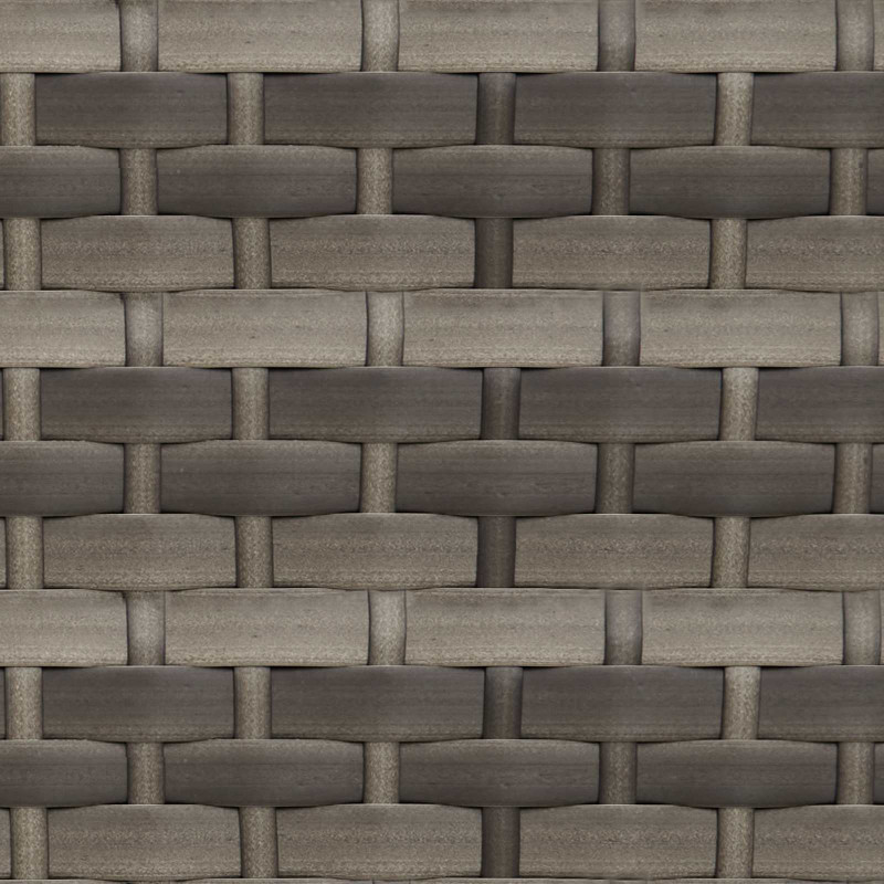 Zestaw sof ogrodowych 2 pcs Szary Rattan polietylenowy i stal