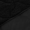 Letni Kołdra Czarny 240 x 260 cm Mikrofibra i Fleece Teddy