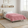 Letni Kołdra Różowy 140 x 220 cm Mikrofibra i Fleece Teddy