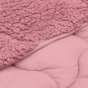 Letni Kołdra Różowy 200 x 220 cm Mikrofibra i Fleece Teddy