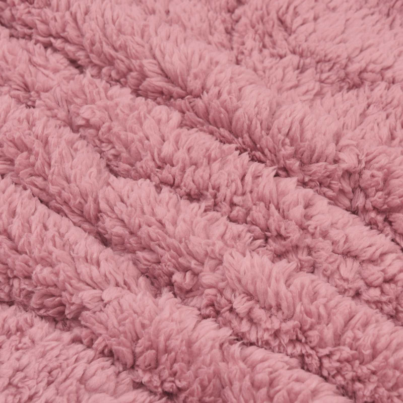 Letni Kołdra Różowy 200 x 220 cm Mikrofibra i Fleece Teddy