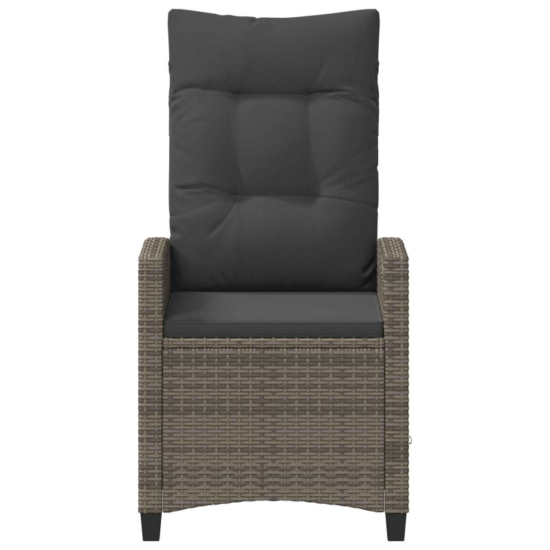Krzesło Ogrodowe 2 pcs Szary i ciemnoszary 56 x 60 x 112 cm
