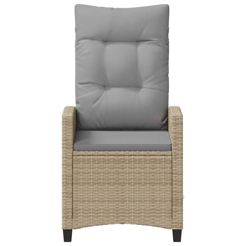 Krzesło Ogrodowe 2 pcs Beżowy i jasnoszary 56 x 60 x 112 cm