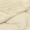 Letni Kołdra Kremowy 135 x 200 cm Mikrofibra i Fleece Teddy