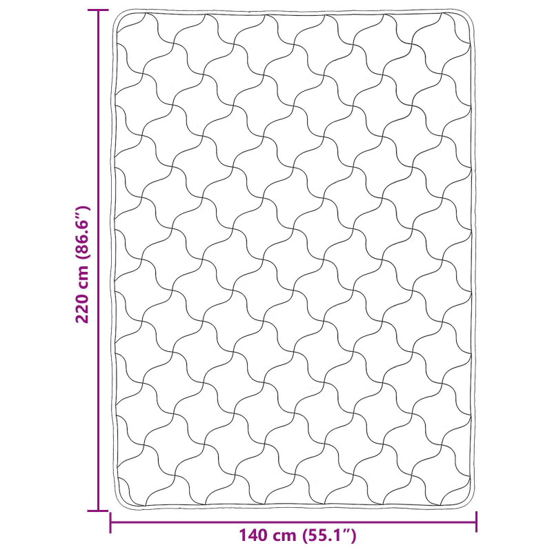 Letni Kołdra Kremowy 140 x 220 cm Mikrofibra i Fleece Teddy