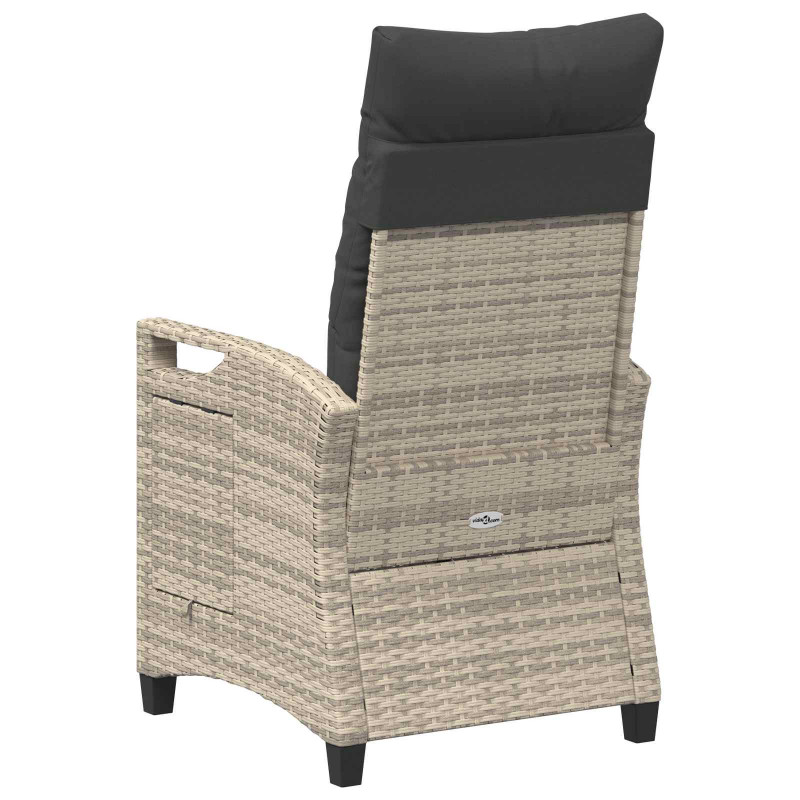 Krzesło ogrodowe z regulowanym oparciem 56 x 60 x 112 cm