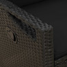 Ławka ogrodowa Czarny 105 x 60 x 112 cm Stal i poliester