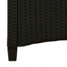 Ławka ogrodowa Czarny 105 x 60 x 112 cm Stal i poliester