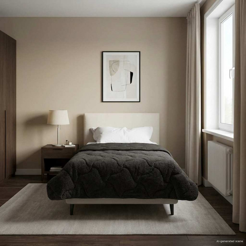 Kołdra na cały rok Kwiłtowany Antracyt 155 x 220 cm