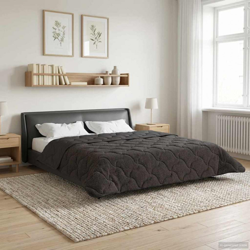 Kołdra na cały rok Kwiłtowany Antracyt 200 x 220 cm