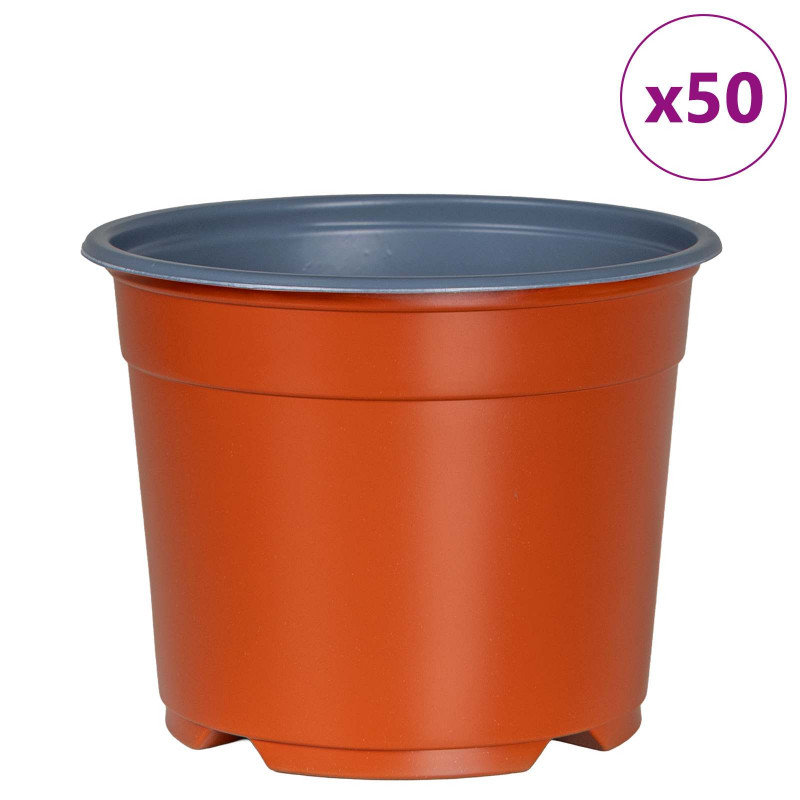 Okrągła doniczka na kwiaty 50 pcs terakota Ø 15 x 12.5 cm