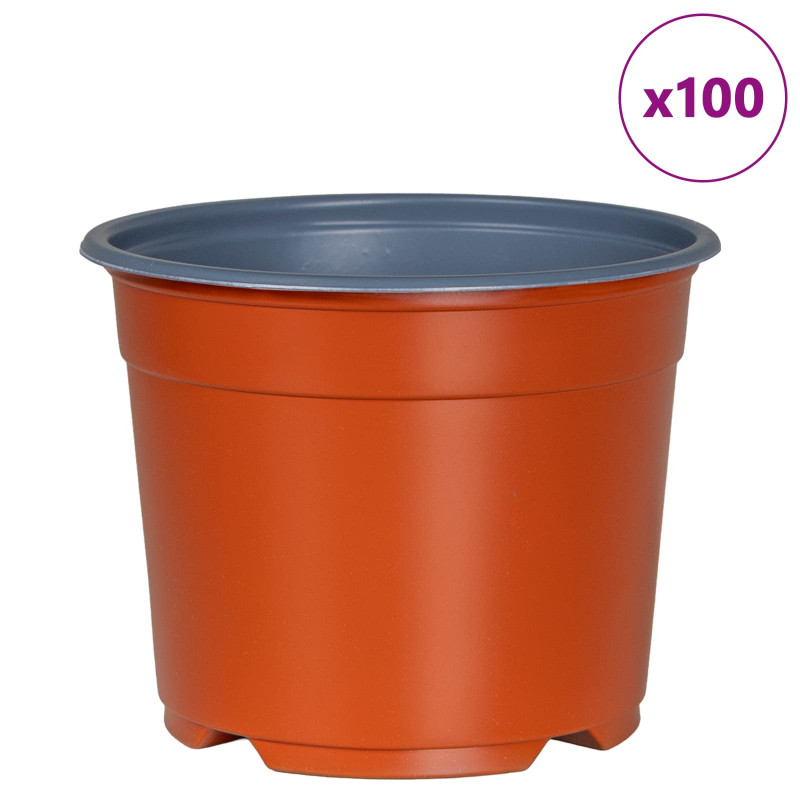 Okrągła doniczka na kwiaty 100 pcs terakota Ø 15 x 12.5 cm