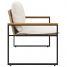 ławka z poduszką Beżowy i kremowy 115 x 65 x 72 cm rattan