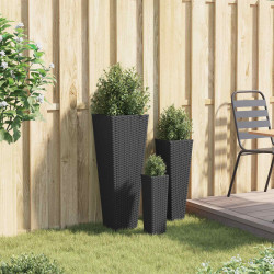 Zestaw na świeżym powietrzu 3 pcs Czarny Metal