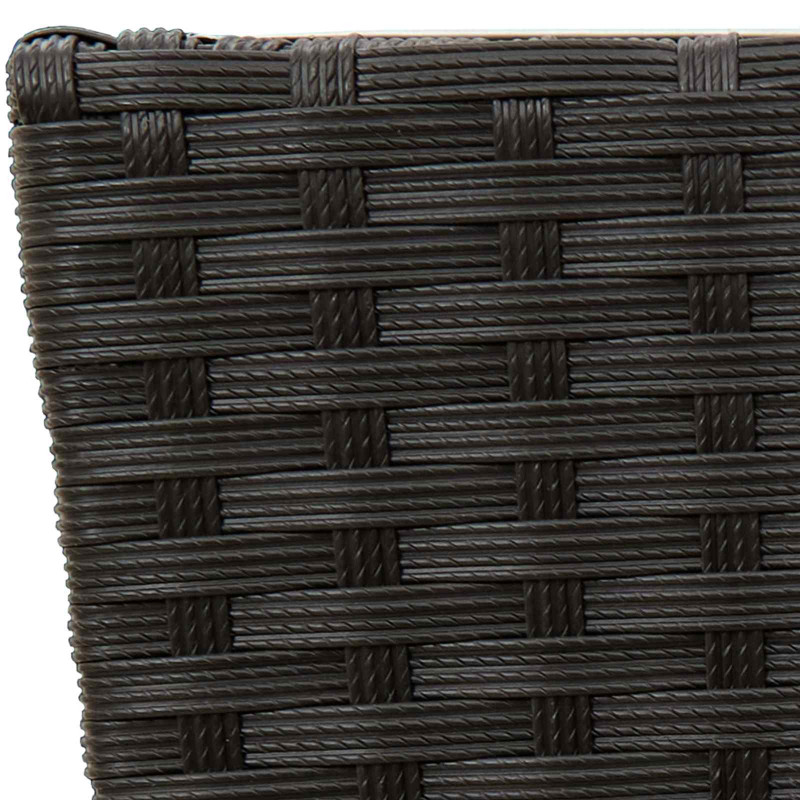 Zestaw na świeżym powietrzu 3 pcs Czarny Metal