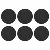 Kamień kroczący 6 pcs Czarny Ø 44 x 2 cm Guma