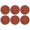 Kamień kroczący 6 pcs Czerwony Ø 44 x 2 cm Guma