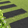 Kamień kroczący 6 pcs Czarny 60,5 x 25 x 2 cm Guma