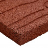 Kamień kroczący 6 pcs Czerwony 60,5 x 25 x 2 cm Guma
