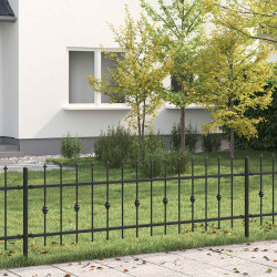 Ogrodzenie z kolcami Asten Czarny 200 x 130 cm