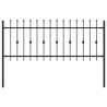 Ogrodzenie z kolcami Asten Czarny 200 x 130 cm