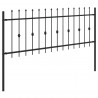 Ogrodzenie z kolcami Asten Czarny 200 x 130 cm