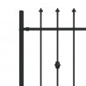 Ogrodzenie z kolcami Asten Czarny 200 x 130 cm