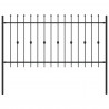 Ogrodzenie z kolcami Asten Czarny 200 x 150 cm
