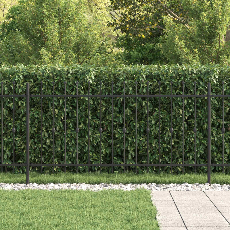 Ogrodzenie z kolcami Asten Czarny 200 x 150 cm