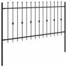 Ogrodzenie z kolcami Asten Czarny 200 x 150 cm