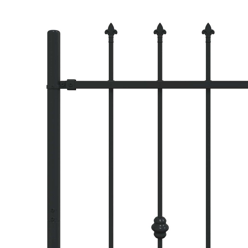 Ogrodzenie z kolcami Asten Czarny 200 x 150 cm