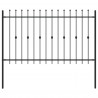 Ogrodzenie z kolcami Asten Czarny 200 x 130 cm