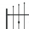 Ogrodzenie z kolcami Asten Czarny 200 x 130 cm