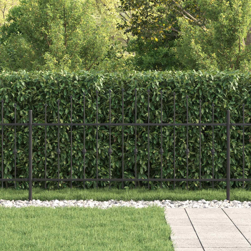 Ogrodzenie z kolcami Asten Czarny 200 x 130 cm