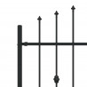 Ogrodzenie z kolcami Asten Czarny 200 x 130 cm