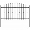 Ogrodzenie z kolcami Asten Czarny 200 x 150 cm