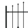 Ogrodzenie z kolcami Asten Czarny 200 x 150 cm
